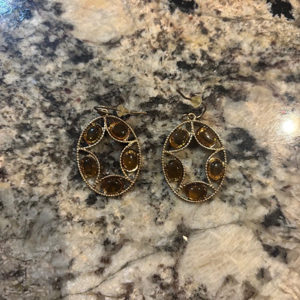Brown earrings